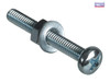 ForgeFix - Machine Screw Pozi Pan Head ZP M4 x 30mm Forge Pack 12