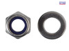 ForgeFix - Nyloc Nuts & Washers A2 Stainless Steel M10 Forge Pack 8