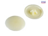 ForgeFix - Pozi Cover Cap Cream No.6-8 Forge Pack 50