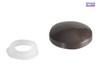 ForgeFix - Domed Cover Cap Dark Brown No. 6-8 Forge Pack 20