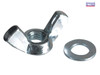 ForgeFix - Wing Nut & Washers ZP M5 Forge Pack 12