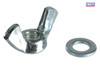 ForgeFix - Wing Nut & Washers ZP M6 Forge Pack 10