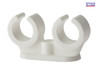 ForgeFix - Pipe Clip Double Openlock 22mm Box 50