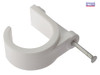 ForgeFix - Pipe Clip with Masonry Nail 28mm Box 100