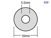 ForgeFix - TechFast Bonded EPDM Washer 5.5 x 16mm Box 100