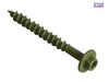 ForgeFix - Torxfast Hex Head Timber Fixing Screws Green 65mm Box 50