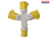 Faithfull Power Plus - 3-Way Splitter 110 Volt