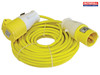 Faithfull Power Plus - Trailing Lead 14m 1750W 16 amp 1.5mm Cable 110V