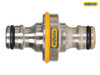 Hozelock - 2044 Pro Metal Double Male Connector 12.5mm (1/2in)