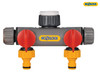 Hozelock - 2-Way Tap Connector 1/2 - 1in BSP