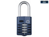 Henry Squire - CP50/1.5 Combination Padlock 4-Wheel 50mm Long Shackle 38mm
