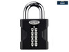 Henry Squire - SS50 Hi-Security Combi Padlock 50mm Open Shackle