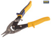 IRWIN - Yellow/Blue Aviation Snips  Bulldog Cut 250mm (10in)