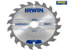 IRWIN - Construction Circular Saw Blade 140 x 20mm x 20T ATB