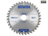 IRWIN - Construction Circular Saw Blade 180 x 30mm x 36T ATB