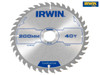 IRWIN - Construction Circular Saw Blade 200 x 30mm x 40T ATB