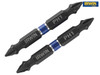IRWIN - Impact Double Ended Screwdriver Bits Phillips PH1 60mm Pack of 2