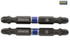 IRWIN - Impact Double Ended Screwdriver Bits Pozi PZ3 60mm Pack of 10