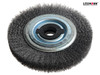 Lessmann - Wheel Brush D200mm x W28-32 x 80 Bore Set 4 +1 Steel Wire 0.30