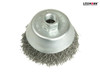 Lessmann - Cup Brush 100mm M14 x 0.35 Steel Wire