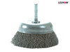 Lessmann - DIY Cup Brush with Shank 75mm x 0.35 Steel Wire