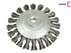 Lessmann - Conical Knot Brush 100mm M14 Bore 0.50 Steel Wire