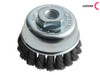 Lessmann - Knot Cup Brush 65mm M14 x 0.35 Steel Wire