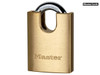 Master Lock - Solid Brass 40mm Padlock 5-Pin Shrouded Shackle