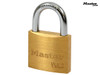 Master Lock - V Line Brass 40mm Padlock - Keyed Alike 4232