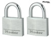 Master Lock - Aluminium 30mm Padlock 4-Pin - Keyed Alike x 2