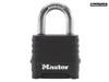 Master Lock - Excell™ 4-Digit Black Finish Combination 50mm Padlock