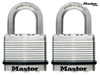 Master Lock - Excell™ Laminated Steel 50mm Padlock - 25mm Shackle - Keyed Alike x 2