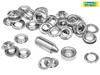 Rapid - Grommets 12 x 23mm (25) + Metal Anvil & Hammer