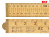 R.S.T. - Wooden 4 Fold Rule 1m / 39in (Blister packed)