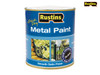 Rustins - Quick Dry Metal Paint Smooth Satin Black 250ml