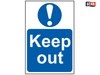 Scan - Keep Out - PVC 200 x 300mm
