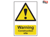 Scan - Warning Construction Site - PVC 200 x 300mm