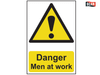 Scan - Danger Men At Work - PVC 200 x 300mm
