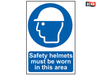 Scan - Safety Helmets Must Be Worn In This Area - PVC 400 x 600mm