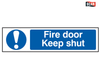 Scan - Fire Door Keep Shut - PVC 200 x 50mm
