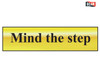 Scan - Mind The Step - Polished Brass Effect 200 x 50mm