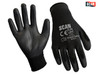 Scan - Black PU Coated Gloves Size 9 Large (Pack of 12)