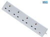 SMJ - Extension Lead 240 Volt 4 Way 13A 2 Metre Neon