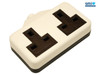 SMJ - White Extension Socket 13A 2 Gang