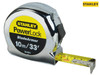 Stanley Tools - PowerLock® BladeArmor® Pocket Tape 10m/33ft (Width 25mm)