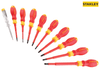 Stanley Tools - FatMax® VDE Insulated Phillips Pozi & Slotted Screwdriver Set 10 Piece