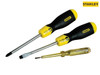 Stanley Tools - Cushion Grip Screwdriver Set 3 Piece SL/PH/Voltage Tester