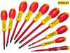 Stanley Tools - FatMax® VDE Insulated Pozi/Parallel/Flared Screwdriver Set of 10