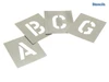 Stencils - Set of Zinc Stencils - Letters 2in