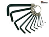 Teng - Hexagon Key Set of 10 on Ring Imperial (1/16-3/8in)